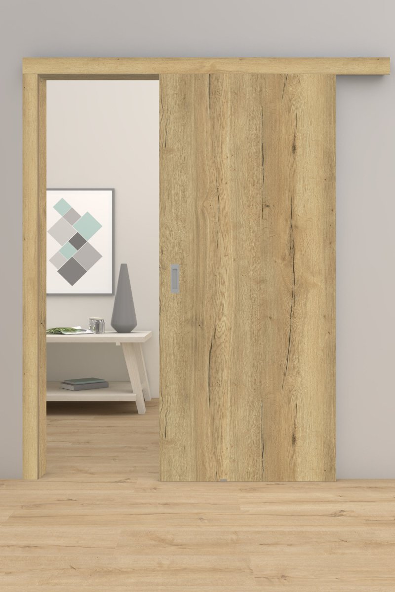 Schiebetür mit Zarge CPL Lennart Eiche Natur - Meine Tür