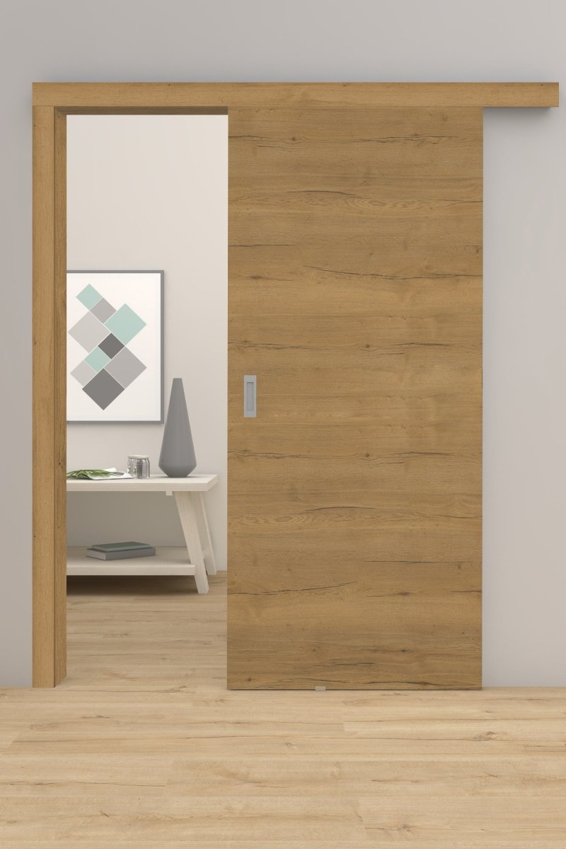 Schiebetür mit Zarge CPL Vicco Eiche Honig Queroptik - Meine Tür