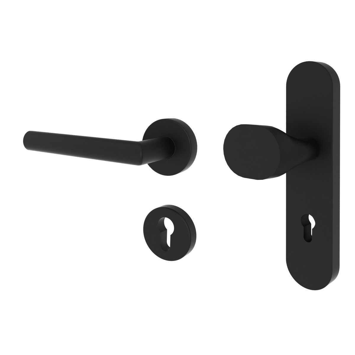 Schutzbeschlag Helios BAL Mattschwarz - Meine Tür