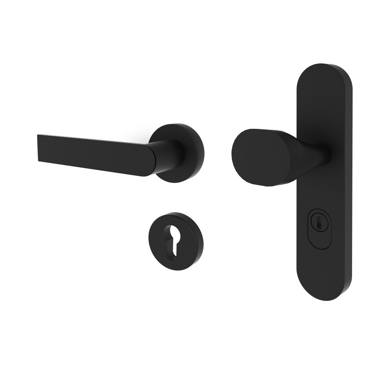 Schutzbeschlag Helios GOM Mattschwarz - Meine Tür