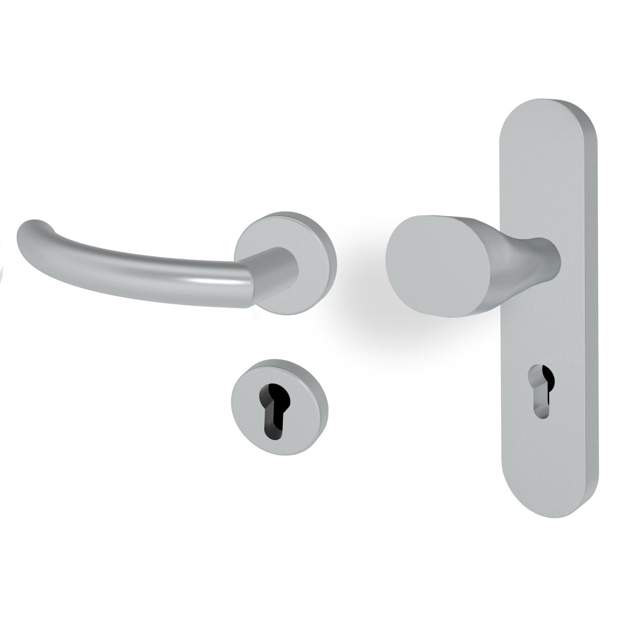 Schutzbeschlag Helios LAN Edelstahl matt - Meine Tür