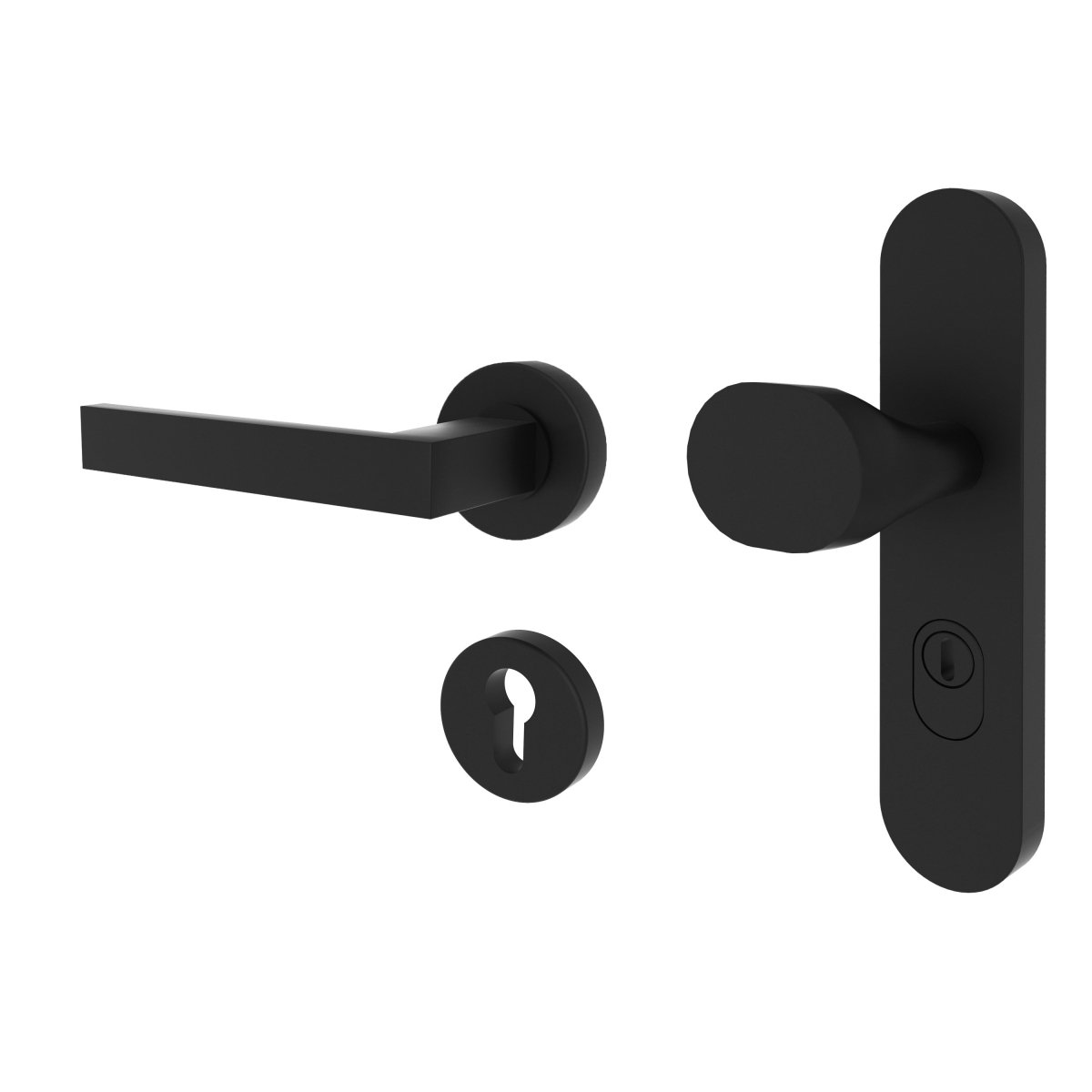 Schutzbeschlag Helios RHO Mattschwarz - Meine Tür