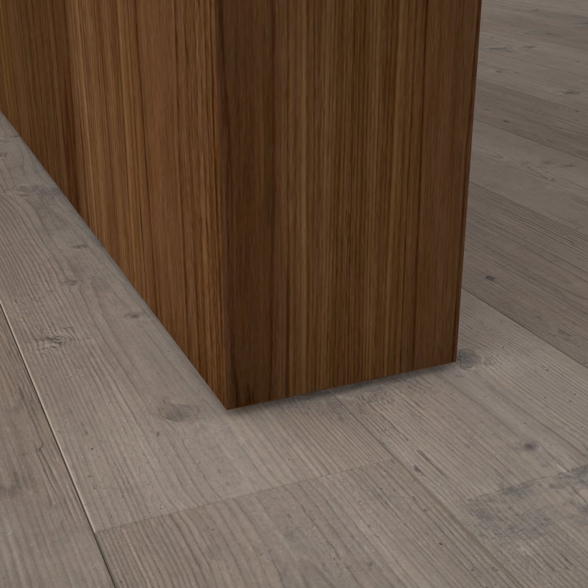 Stumpfeinschlagende Tür mit Zarge Amerikanisch Nussbaum lackiert - Meine Tür