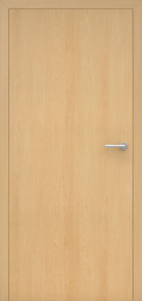 Stumpfeinschlagende Tür mit Zarge CPL Ahorn | ohne Schlüssellochbohrung - Meine Tür