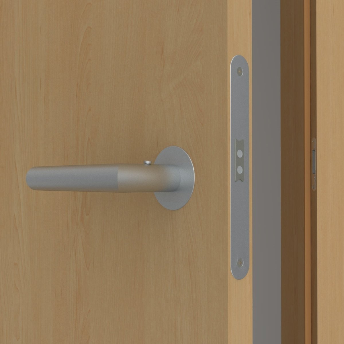 Stumpfeinschlagende Tür mit Zarge CPL Ahorn | ohne Schlüssellochbohrung - Meine Tür