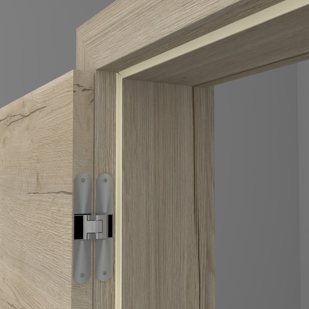 Stumpfeinschlagende Tür mit Zarge CPL Alex Sand Queroptik - Meine Tür