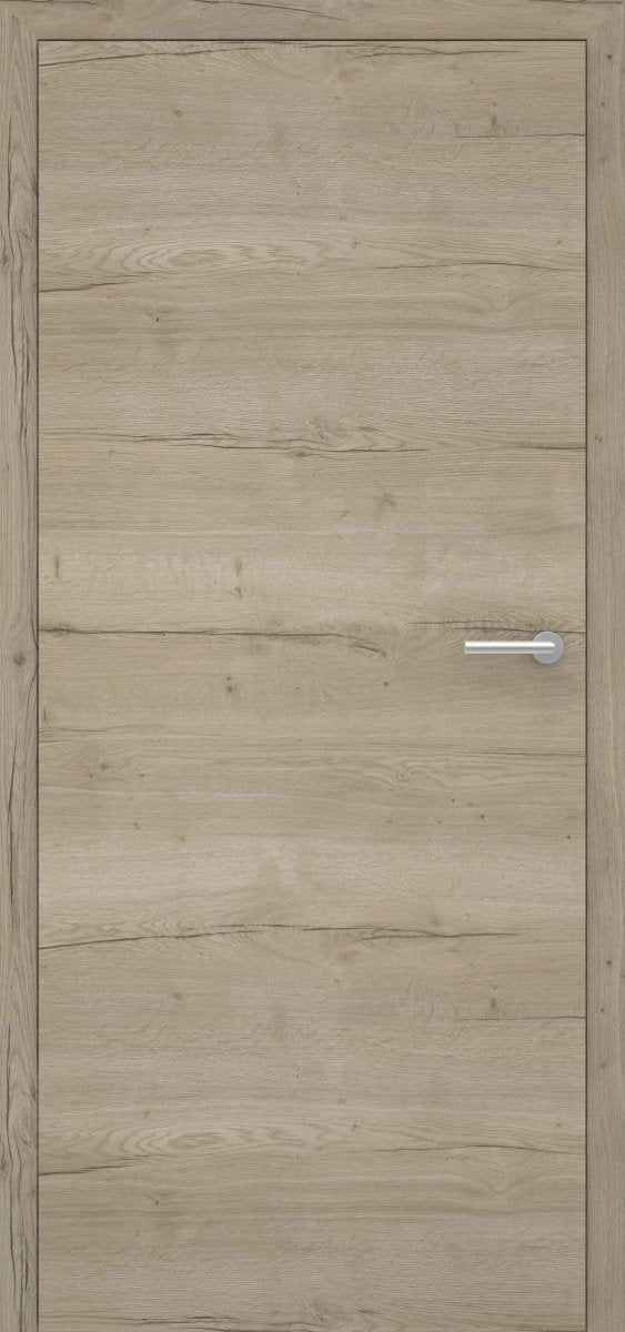 Stumpfeinschlagende Tür mit Zarge CPL Alex Sand Queroptik | ohne Schlüssellochbohrung - Meine Tür