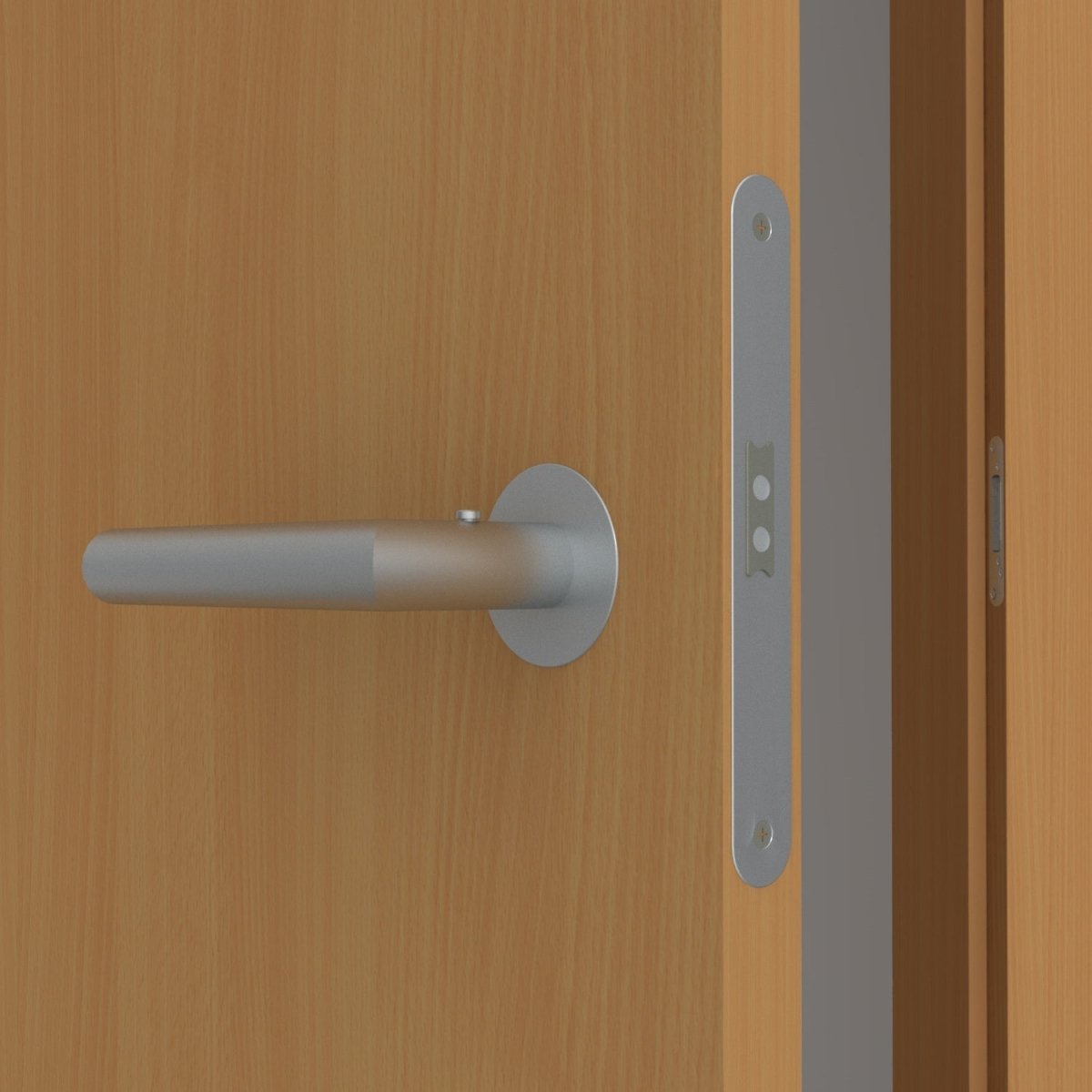 Stumpfeinschlagende Tür mit Zarge CPL Buche | ohne Schlüssellochbohrung - Meine Tür