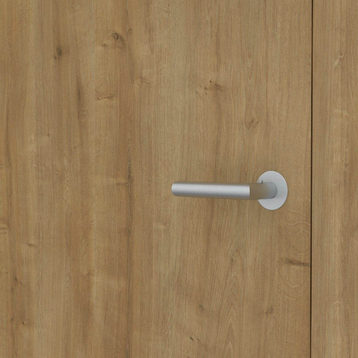 Stumpfeinschlagende Tür mit Zarge CPL Eiche astig | ohne Schlüssellochbohrung - Meine Tür