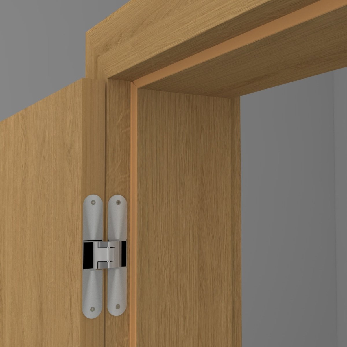 Stumpfeinschlagende Tür mit Zarge CPL Eiche Natur - Meine Tür