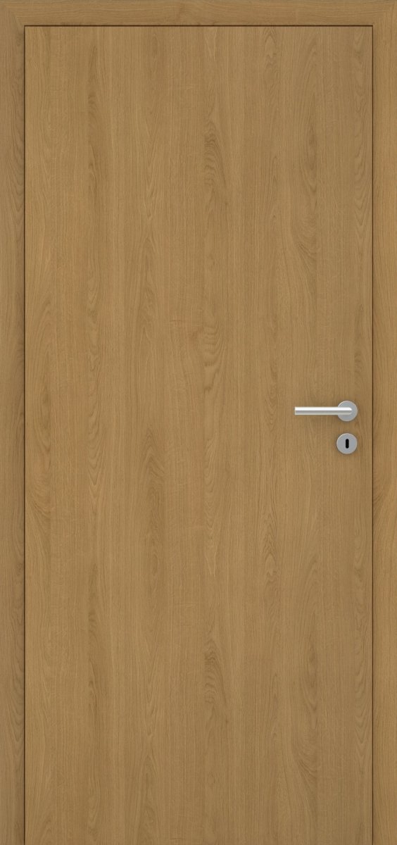 Stumpfeinschlagende Tür mit Zarge CPL Eiche Natur - Meine Tür