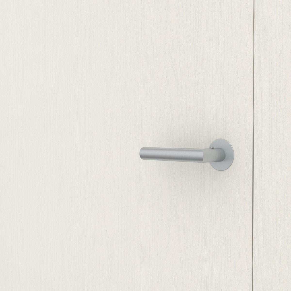 Stumpfeinschlagende Tür mit Zarge CPL Esche Weiß | ohne Schlüssellochbohrung - Meine Tür