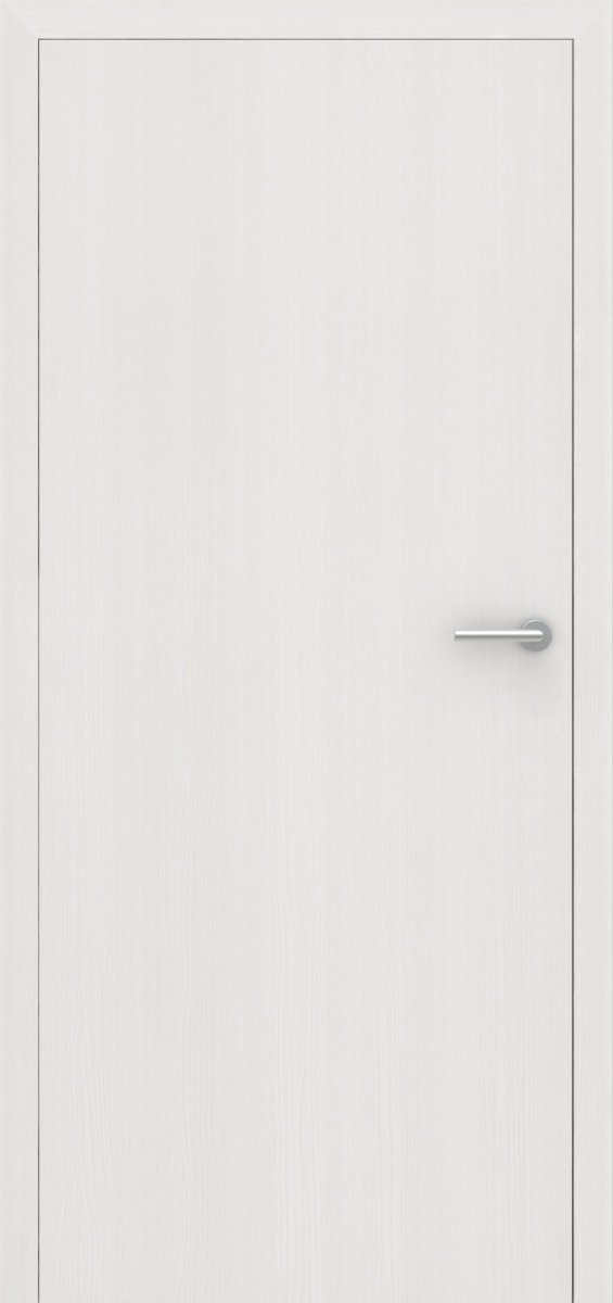 Stumpfeinschlagende Tür mit Zarge CPL Mattline Brilliantweiß | ohne Schlüssellochbohrung - Meine Tür
