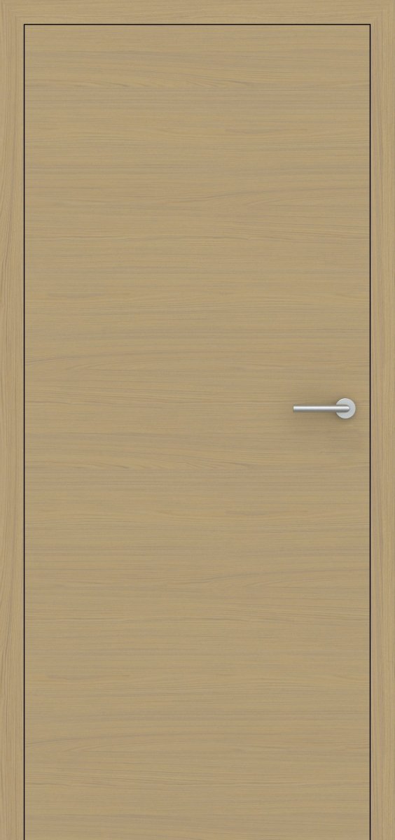 Stumpfeinschlagende Tür mit Zarge CPL Mattline Eiche Naturbeige Queroptik | ohne Schlüssellochbohrung - Meine Tür