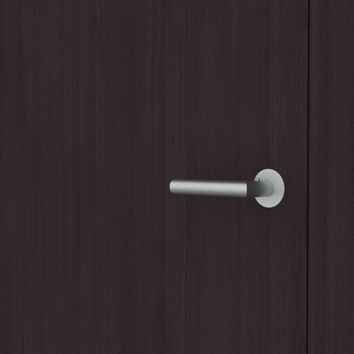 Stumpfeinschlagende Tür mit Zarge CPL Mattline Graphitgrau | ohne Schlüssellochbohrung - Meine Tür