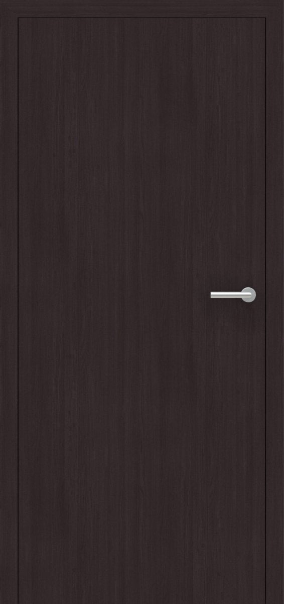 Stumpfeinschlagende Tür mit Zarge CPL Mattline Graphitgrau | ohne Schlüssellochbohrung - Meine Tür