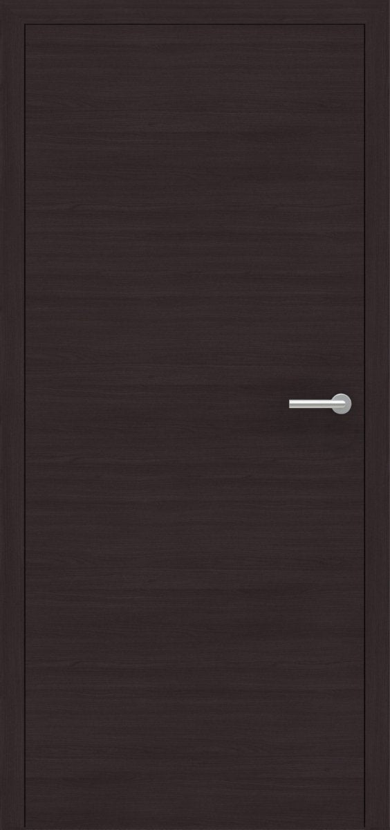 Stumpfeinschlagende Tür mit Zarge CPL Mattline Graphitgrau Queroptik | ohne Schlüssellochbohrung - Meine Tür