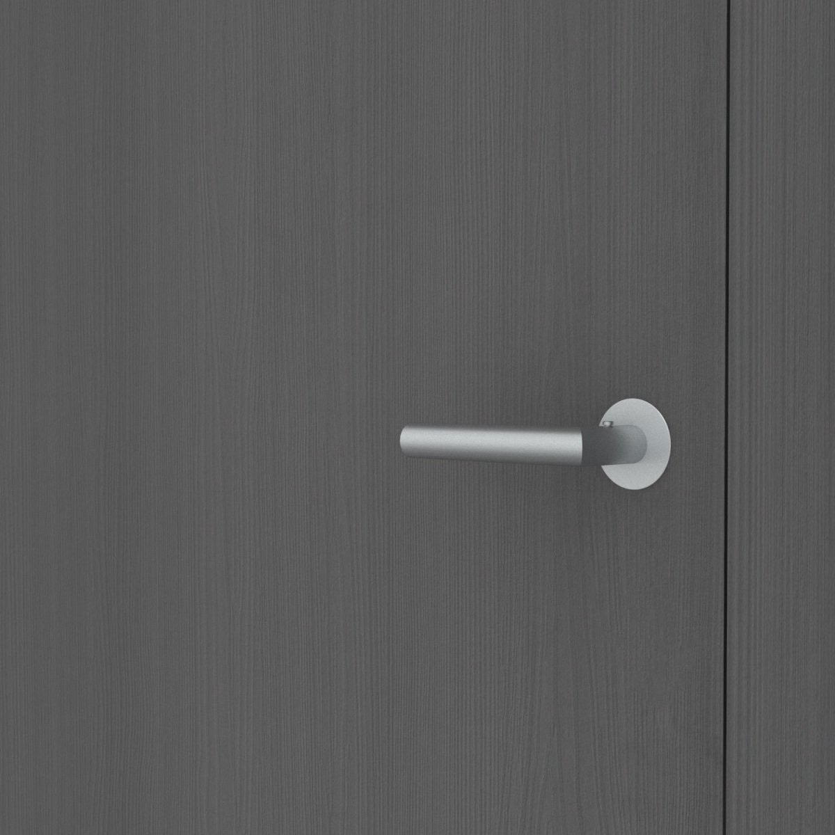 Stumpfeinschlagende Tür mit Zarge CPL Mattline Mineralgrau | ohne Schlüssellochbohrung - Meine Tür