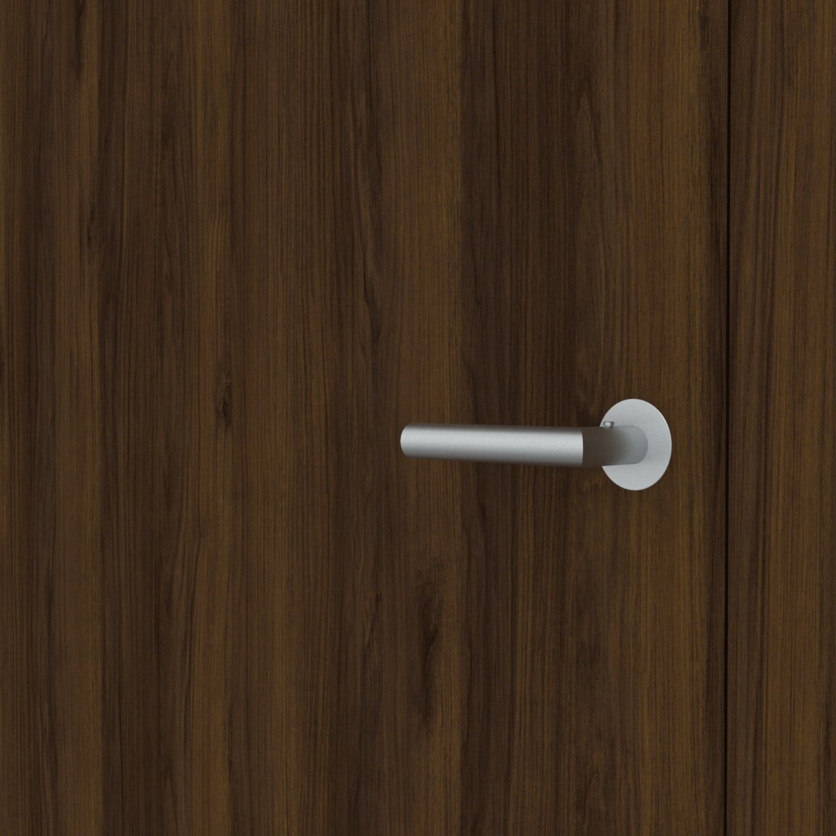 Stumpfeinschlagende Tür mit Zarge CPL Mattline Nussbraun | ohne Schlüssellochbohrung - Meine Tür