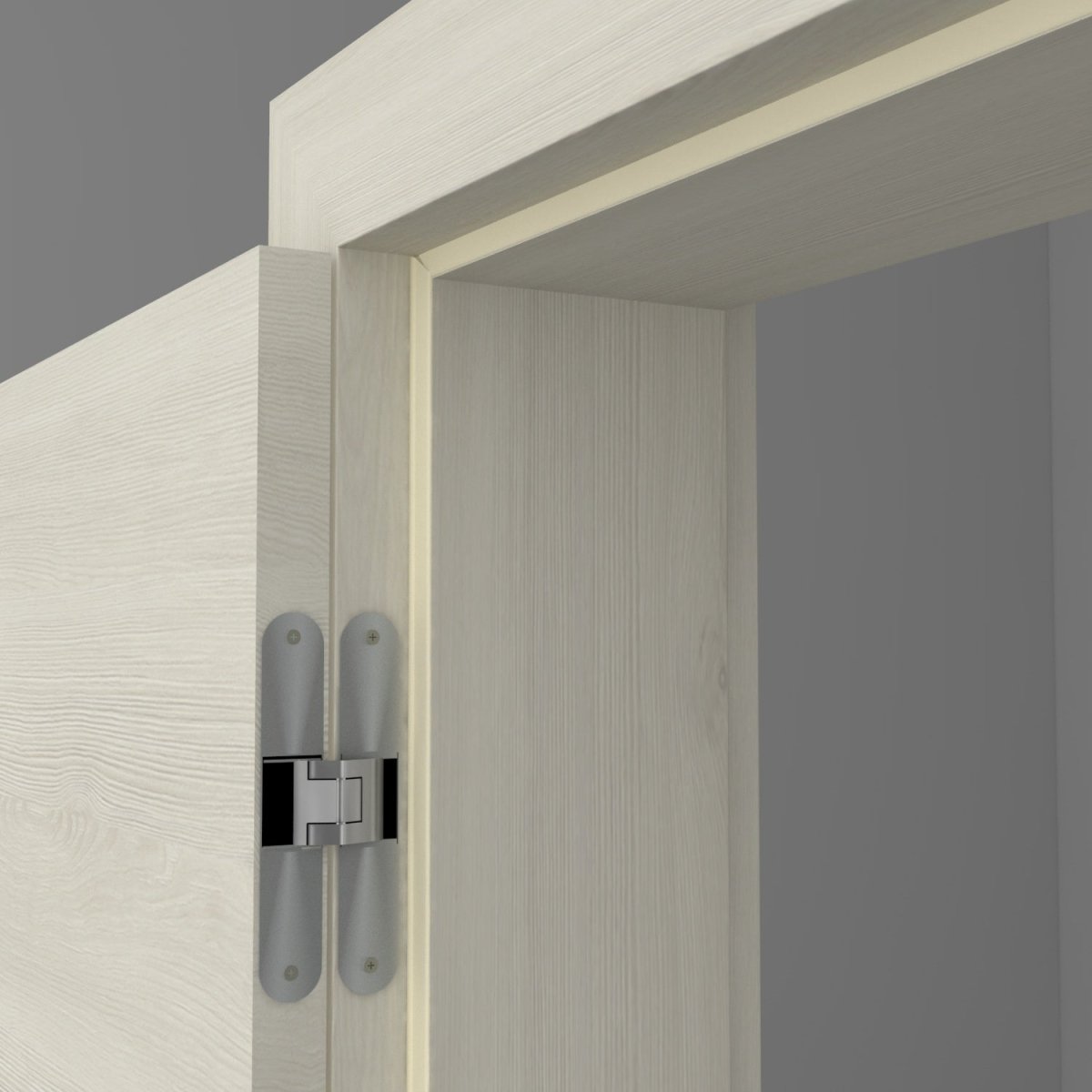 Stumpfeinschlagende Tür mit Zarge CPL Merrx Ivory Queroptik - Meine Tür