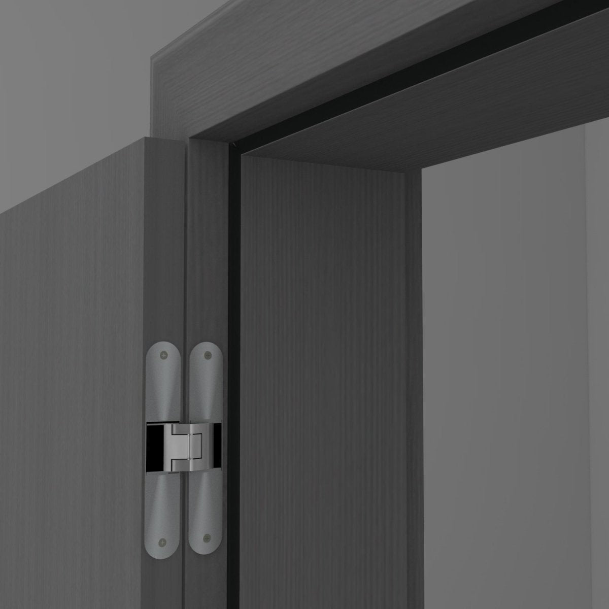 Stumpfeinschlagende Tür mit Zarge CPL Mineralgrau - Meine Tür