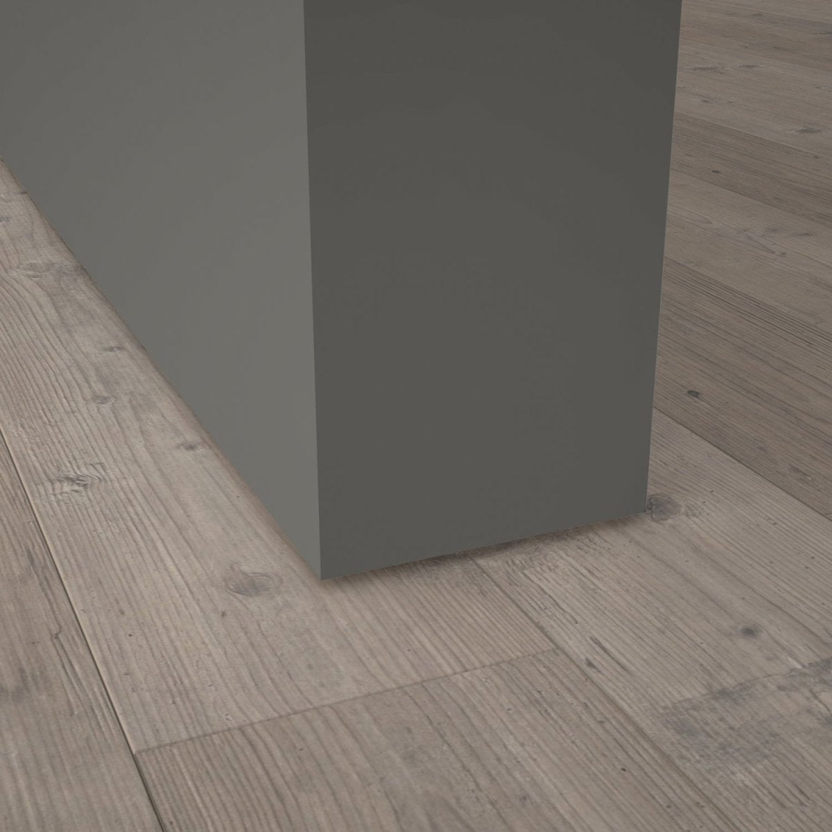 Stumpfeinschlagende Tür mit Zarge CPL Nanoline Mattgrau RAL 9037 - Meine Tür