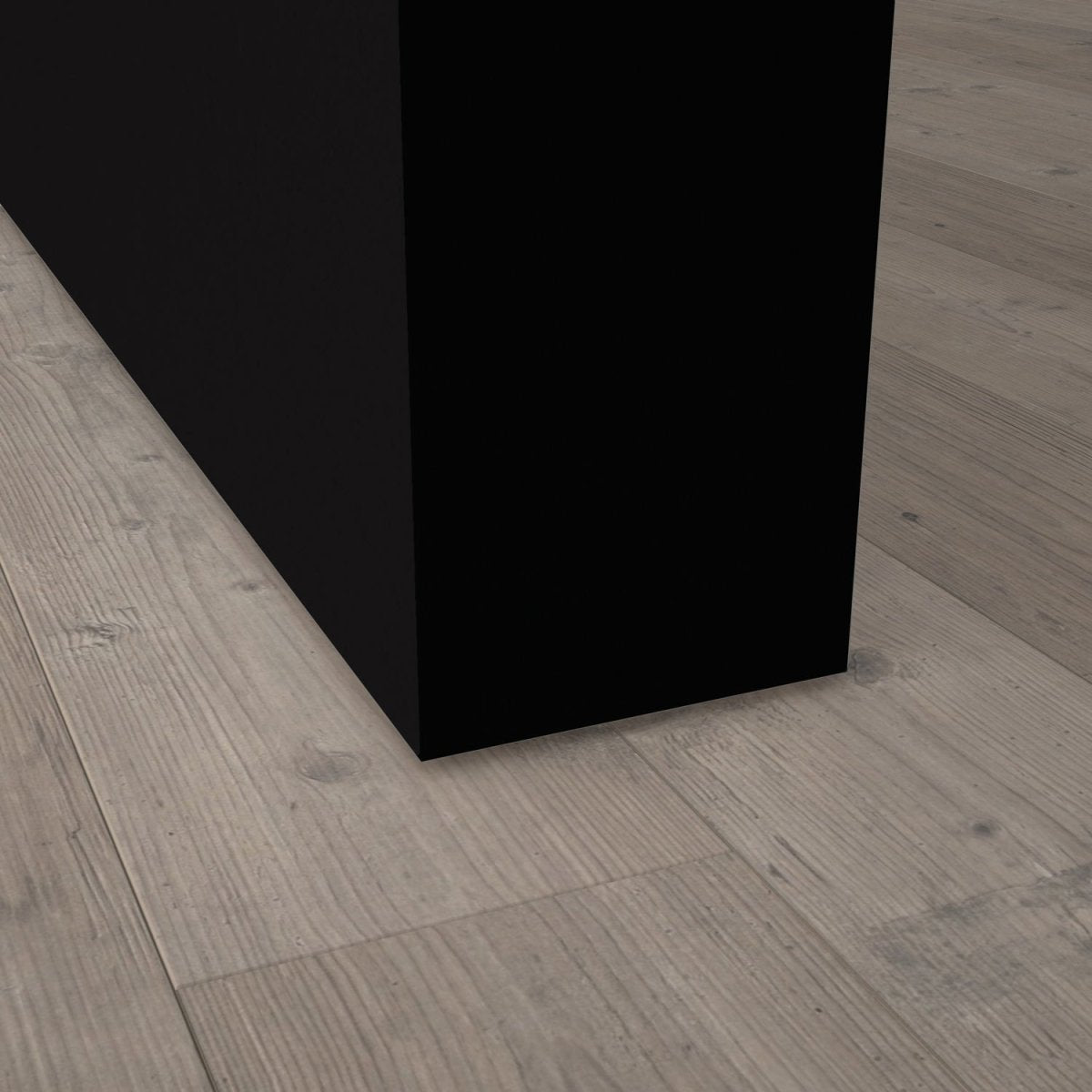 Stumpfeinschlagende Tür mit Zarge CPL Nanoline Mattschwarz RAL 9005 - Meine Tür