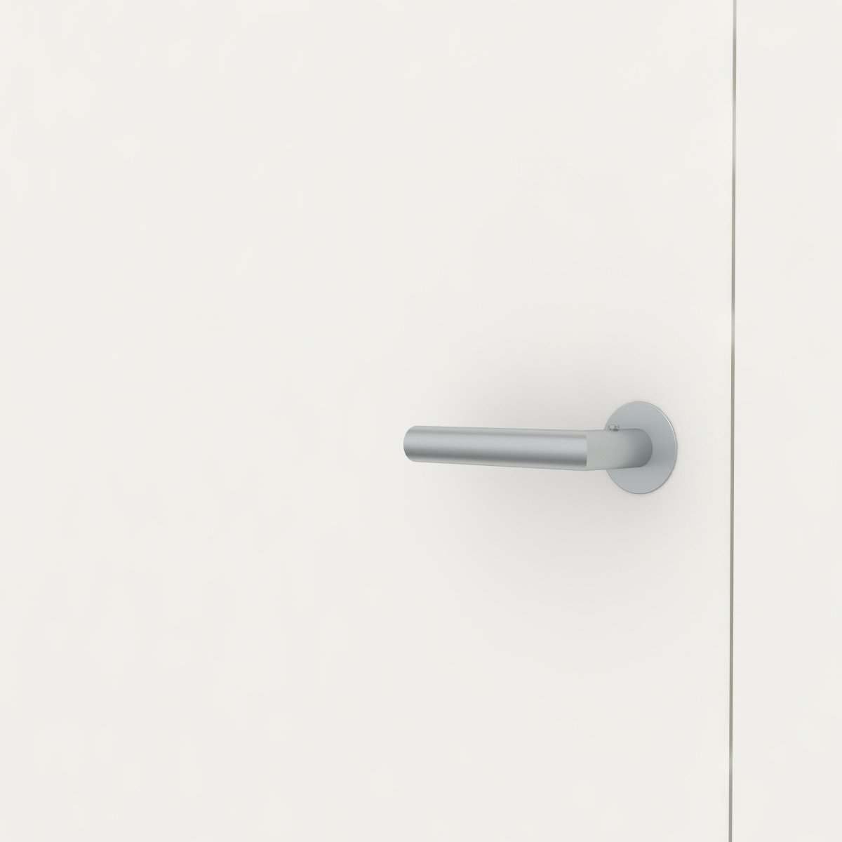 Stumpfeinschlagende Tür mit Zarge CPL Nanoline Mattweiß RAL 9016 | ohne Schlüssellochbohrung - Meine Tür