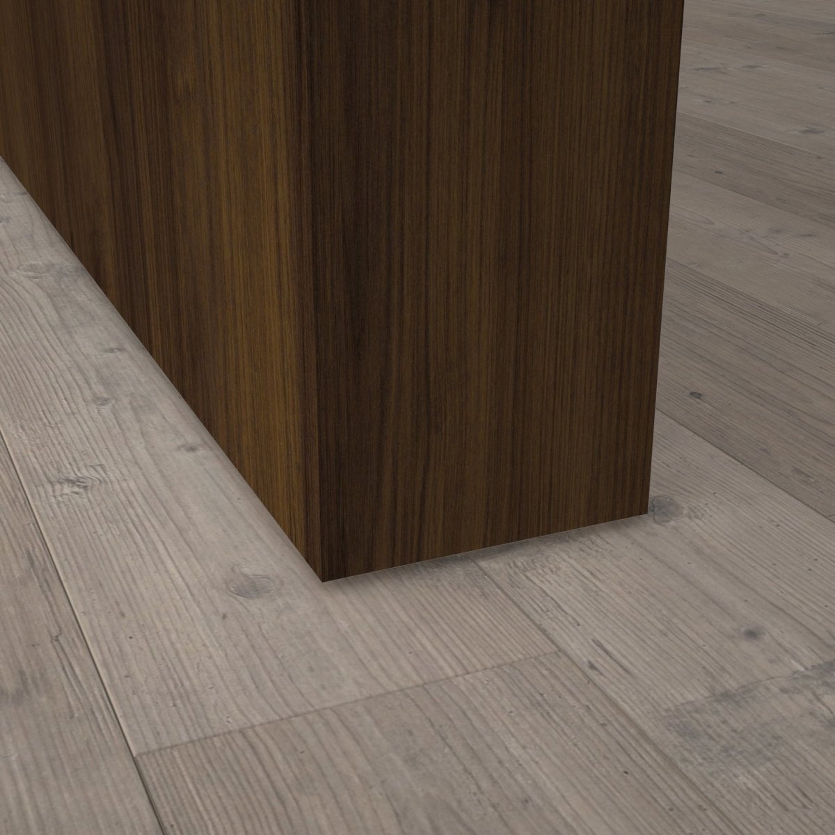 Stumpfeinschlagende Tür mit Zarge CPL Nussbraun - Meine Tür