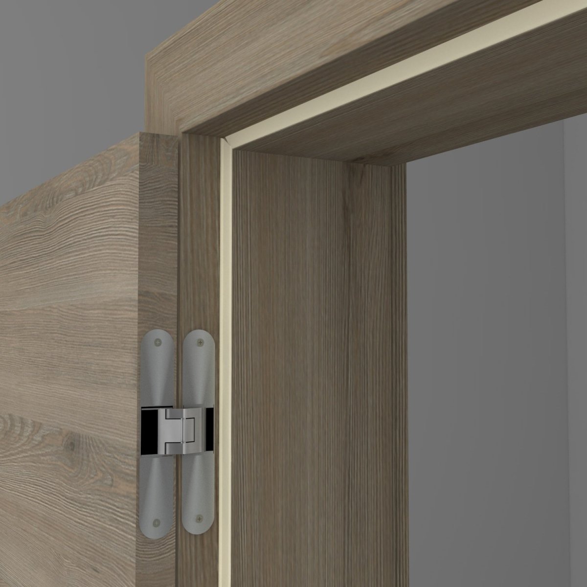 Stumpfeinschlagende Tür mit Zarge CPL Pinie Kivik Queroptik - Meine Tür