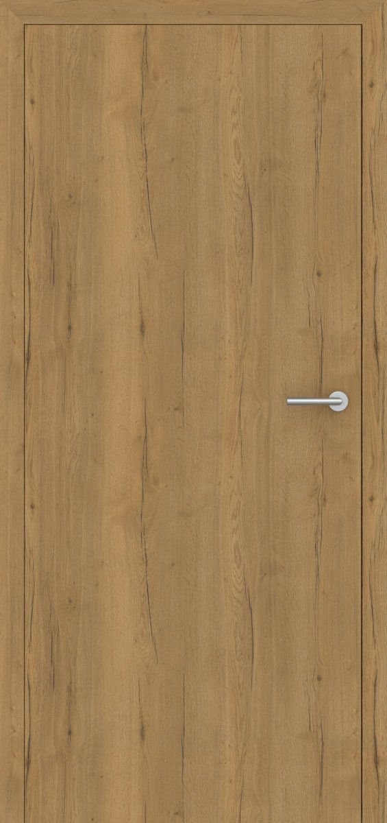 Stumpfeinschlagende Tür mit Zarge CPL Vicco Eiche Honig | ohne Schlüssellochbohrung - Meine Tür