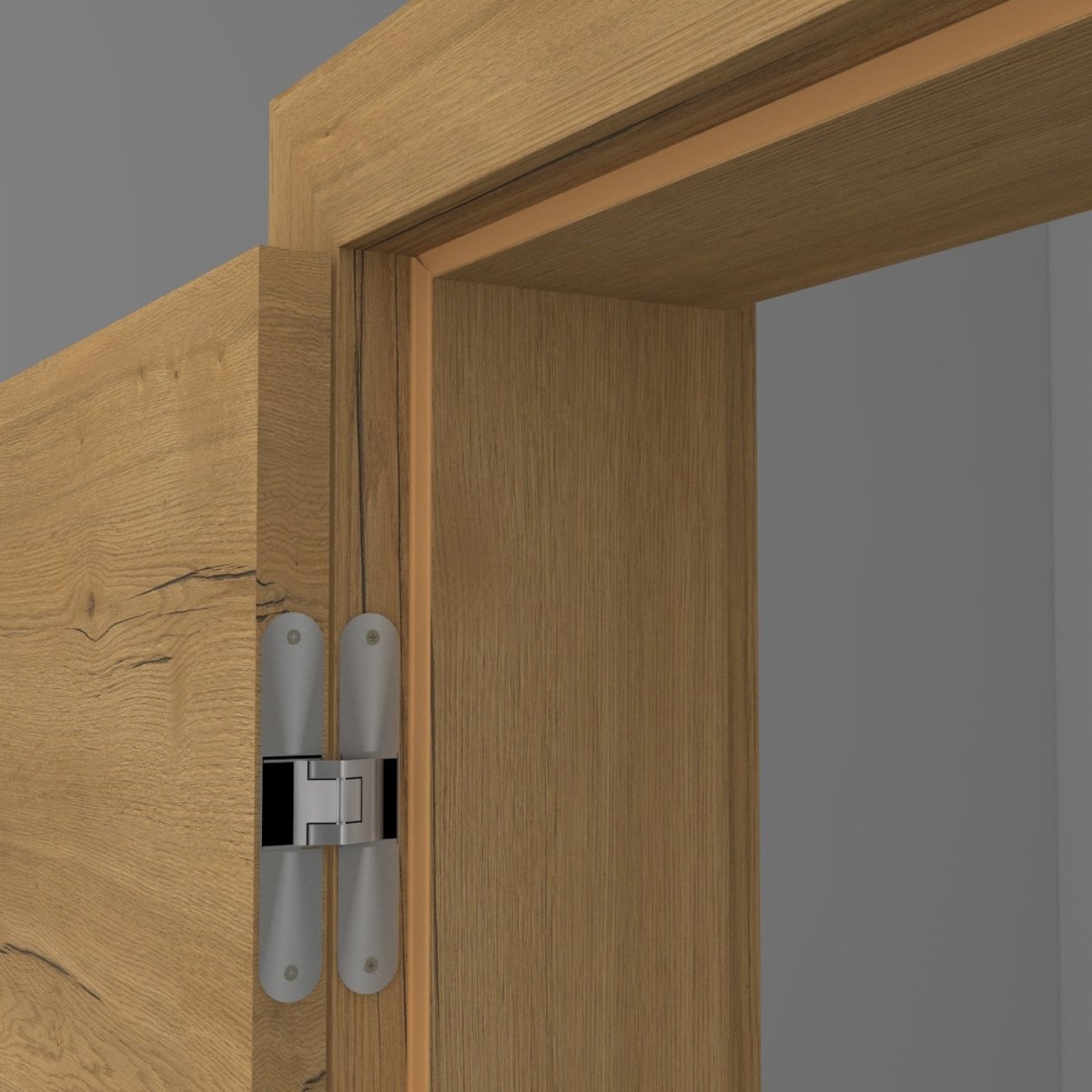 Stumpfeinschlagende Tür mit Zarge CPL Vicco Eiche Honig Queroptik - Meine Tür