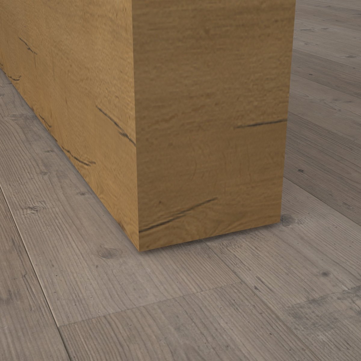 Stumpfeinschlagende Tür mit Zarge CPL Vicco Eiche Honig Queroptik - Meine Tür