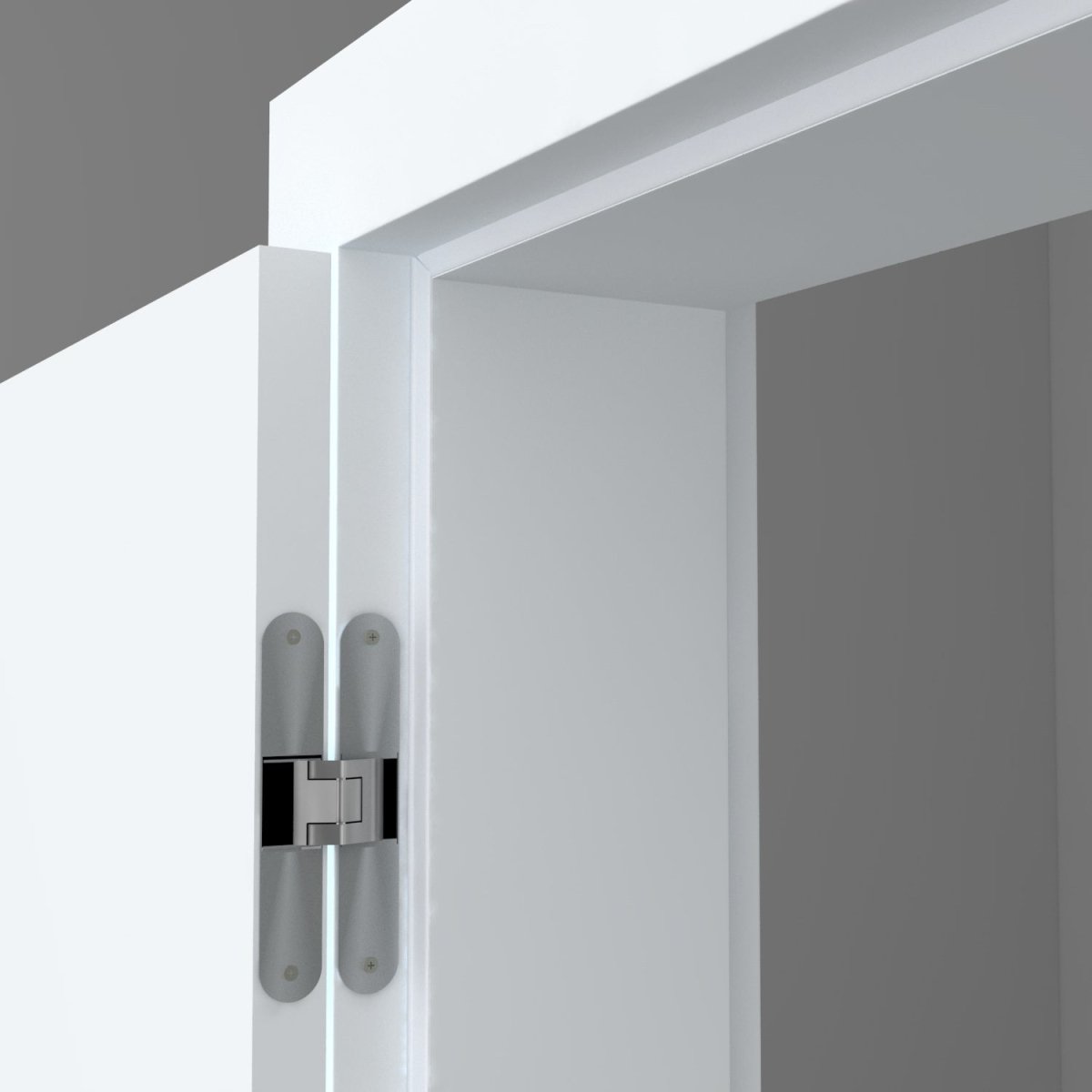 Stumpfeinschlagende Tür mit Zarge CPL Weißlack RAL 9003 - Meine Tür