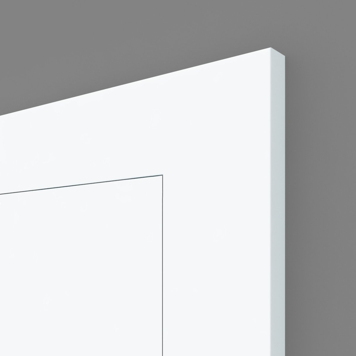 Stumpfeinschlagende Tür mit Zarge CPL Weißlack RAL 9003 - Meine Tür