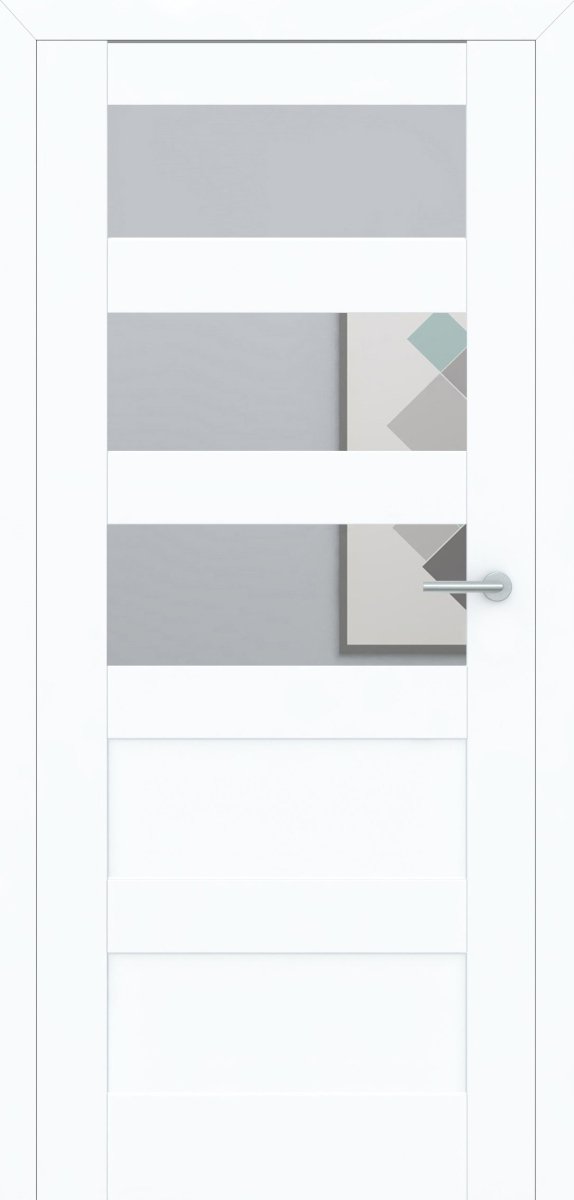 Stumpfeinschlagende Tür mit Zarge CPL Weißlack RAL 9003 Bergamont 5G 3LA | ohne Schlüssellochbohrung - Meine Tür