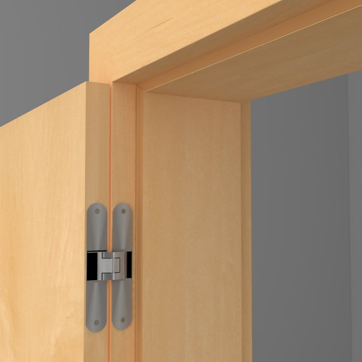 Stumpfeinschlagende Tür mit Zarge Echtholz Ahorn lackiert - Meine Tür