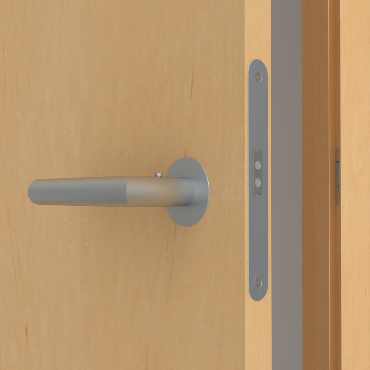 Stumpfeinschlagende Tür mit Zarge Echtholz Ahorn lackiert | ohne Schlüssellochbohrung - Meine Tür