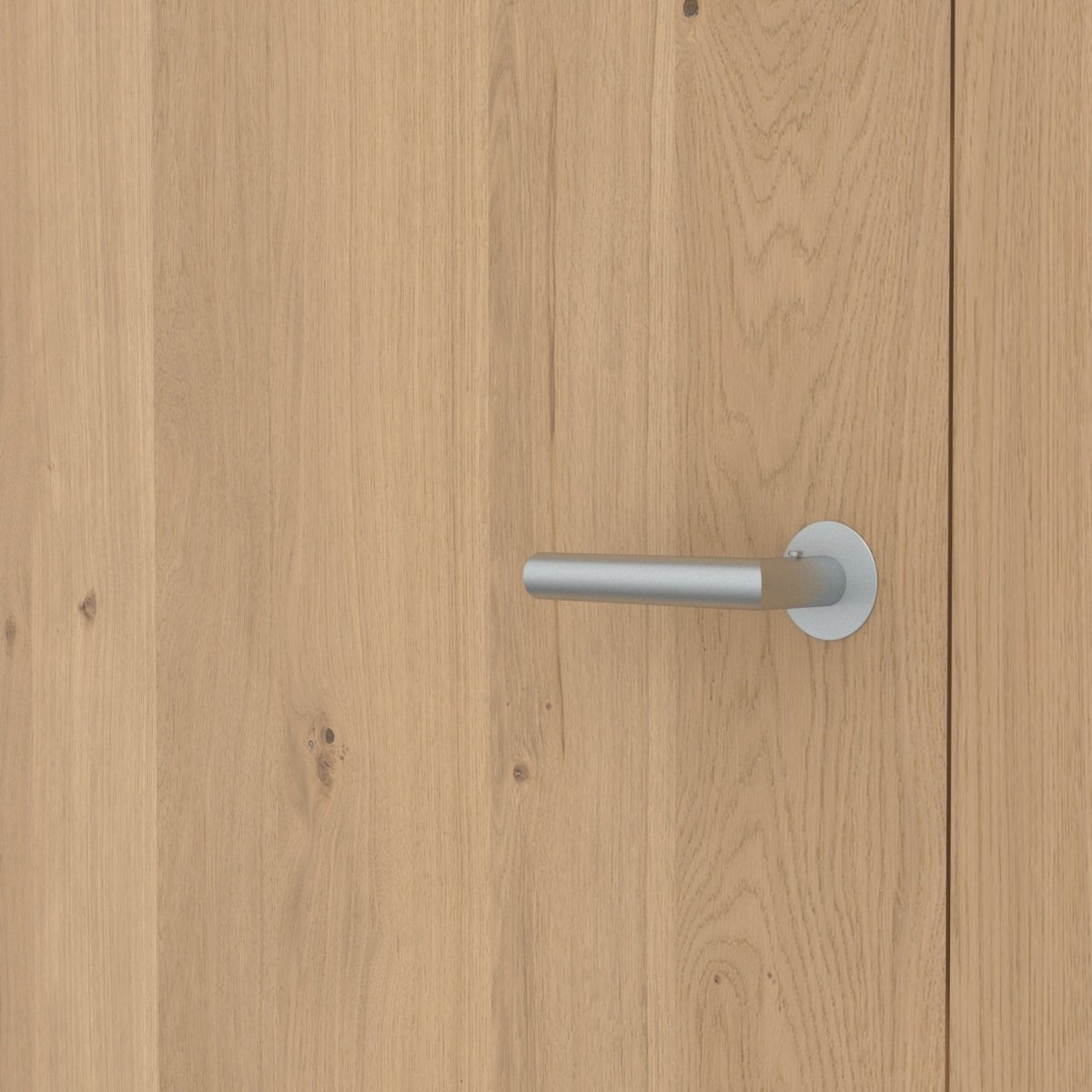 Stumpfeinschlagende Tür mit Zarge Echtholz Asteiche Cream matt lackiert | ohne Schlüssellochbohrung - Meine Tür