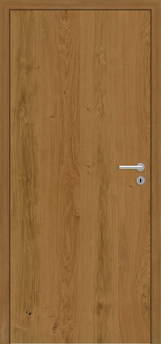 Stumpfeinschlagende Tür mit Zarge Echtholz Asteiche geölt - Meine Tür