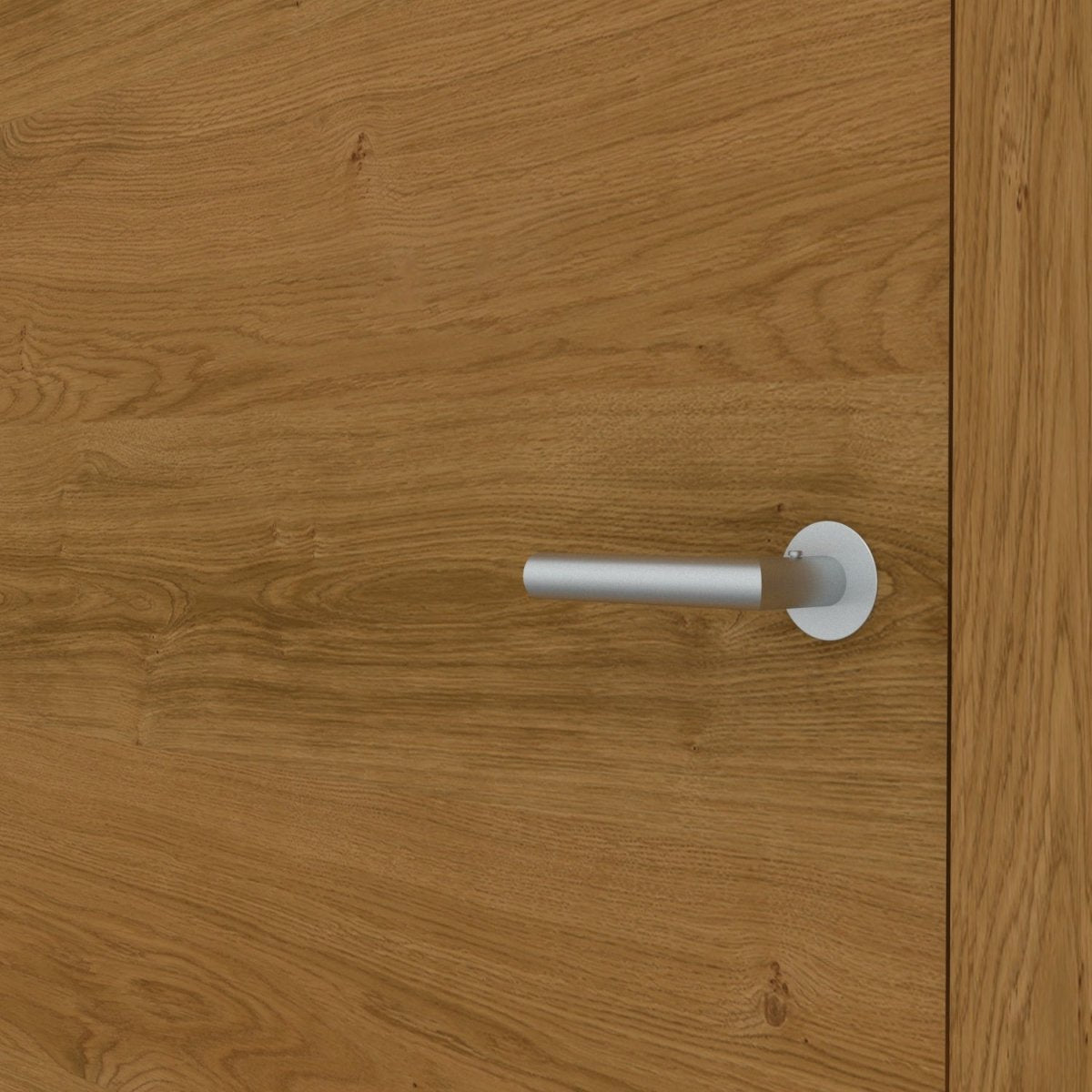 Stumpfeinschlagende Tür mit Zarge Echtholz Asteiche geölt Queroptik | ohne Schlüssellochbohrung - Meine Tür