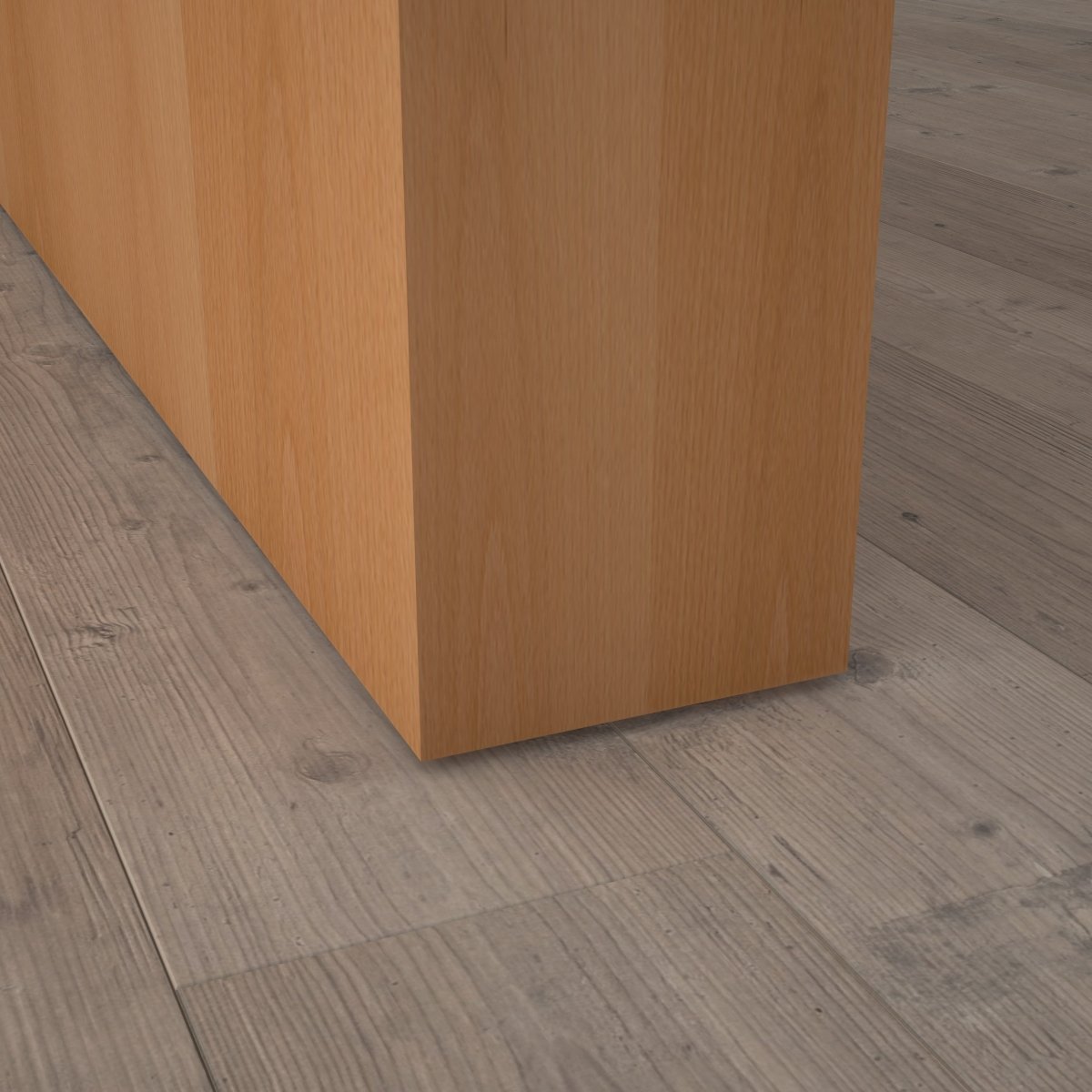 Stumpfeinschlagende Tür mit Zarge Echtholz Buche lackiert - Meine Tür