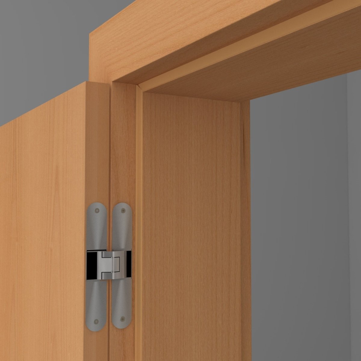 Stumpfeinschlagende Tür mit Zarge Echtholz Buche lackiert - Meine Tür