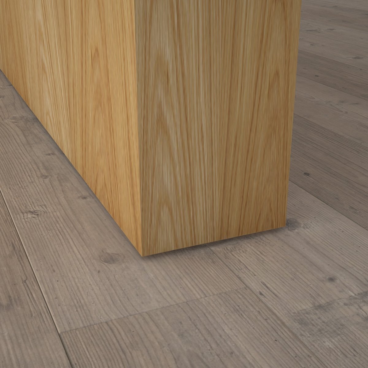 Stumpfeinschlagende Tür mit Zarge Echtholz Eiche Natur lackiert - Meine Tür