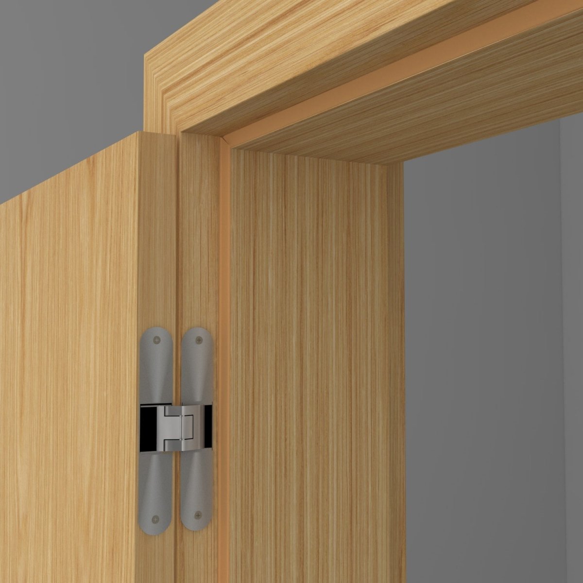 Stumpfeinschlagende Tür mit Zarge Echtholz Eiche Natur lackiert - Meine Tür