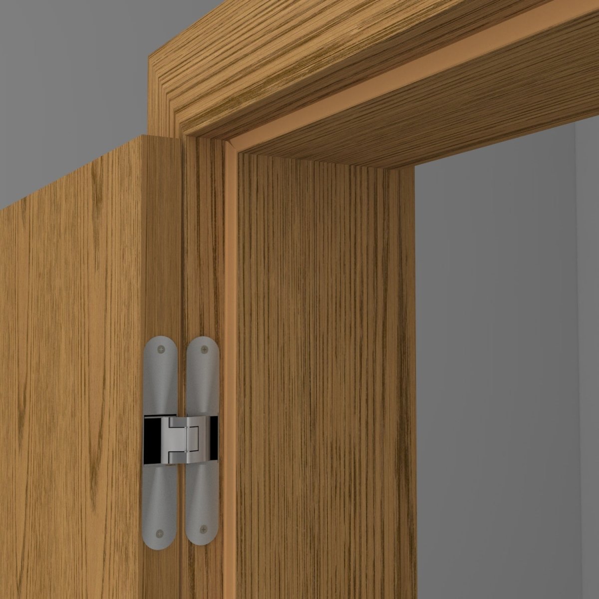 Stumpfeinschlagende Tür mit Zarge Echtholz Eiche Rustikal - Meine Tür