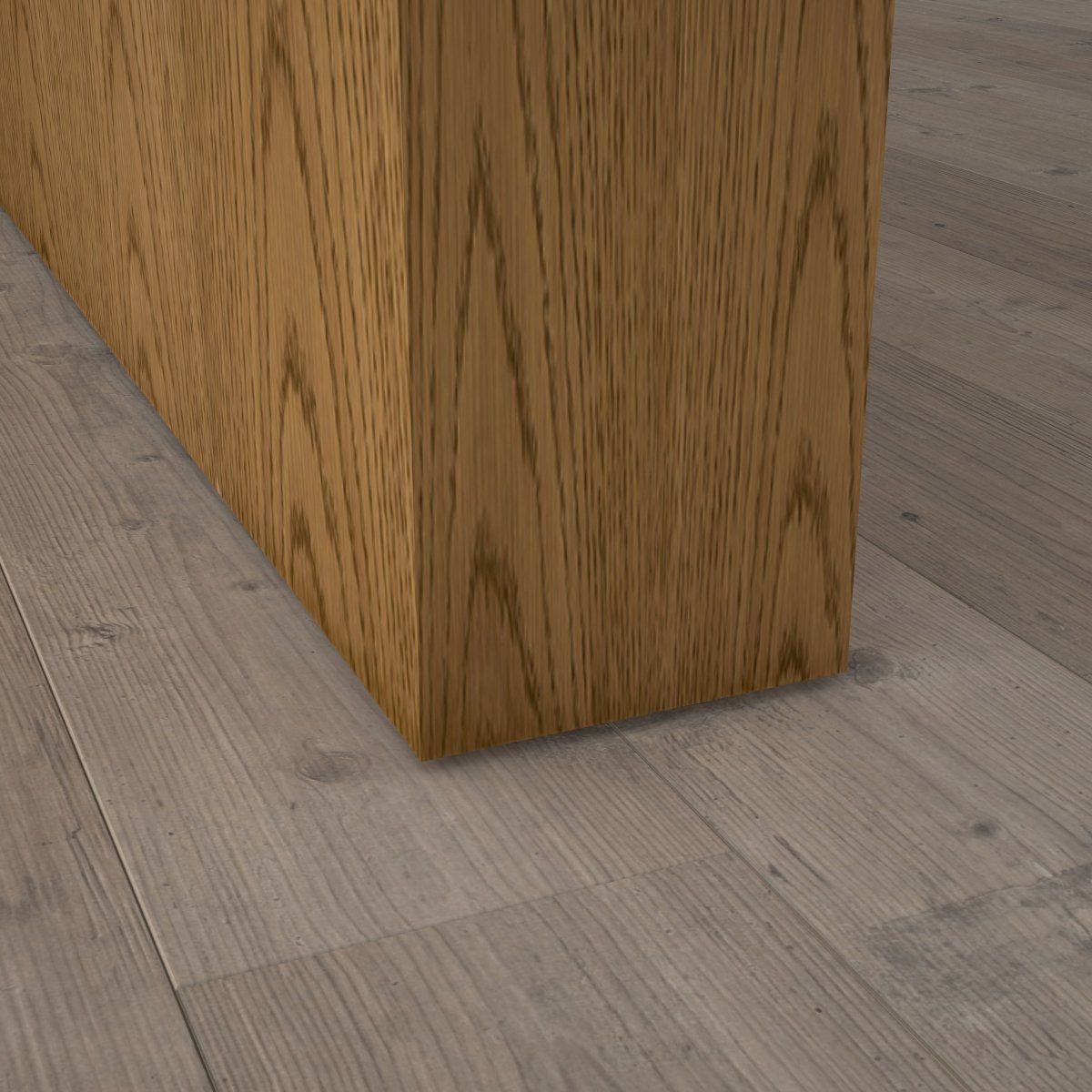 Stumpfeinschlagende Tür mit Zarge Echtholz Eiche Rustikal - Meine Tür