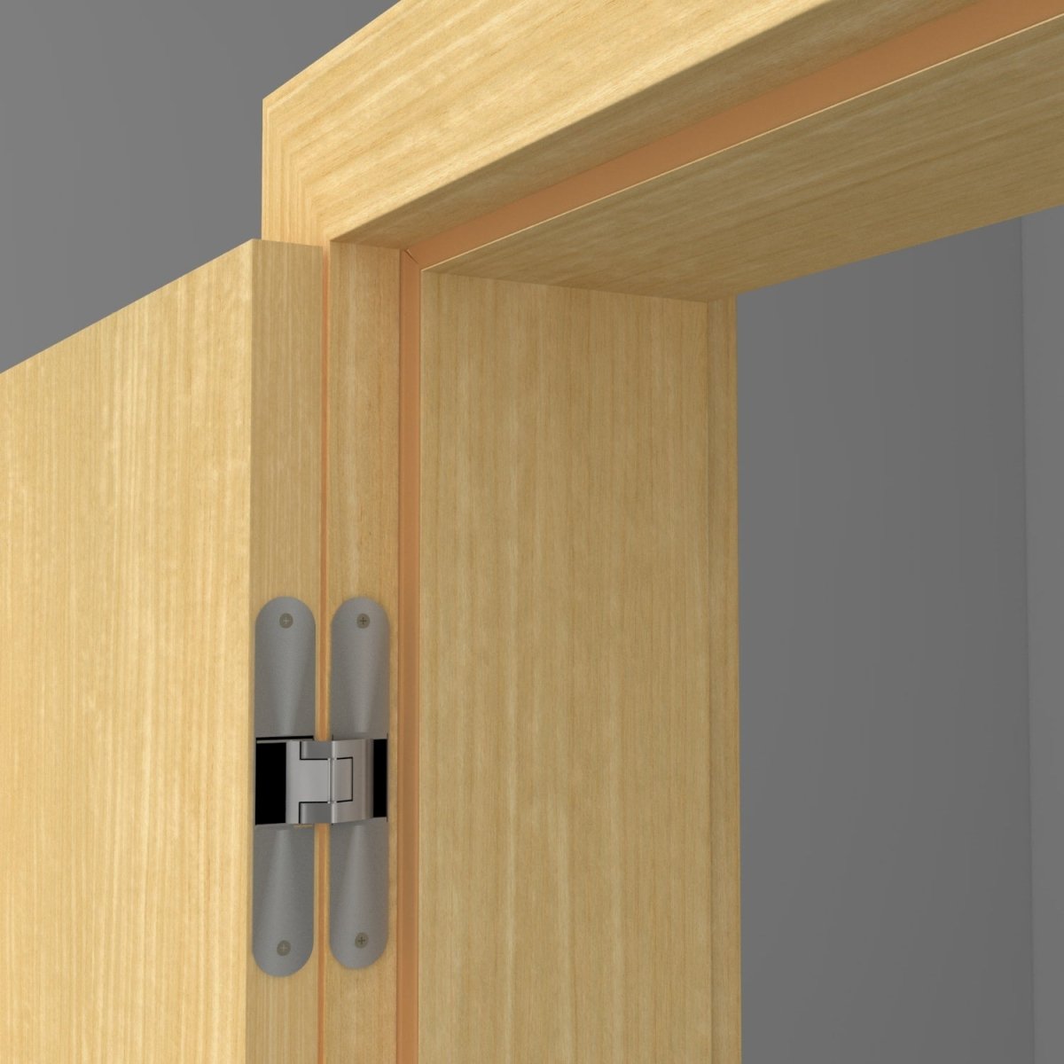 Stumpfeinschlagende Tür mit Zarge Echtholz Limba lackiert - Meine Tür