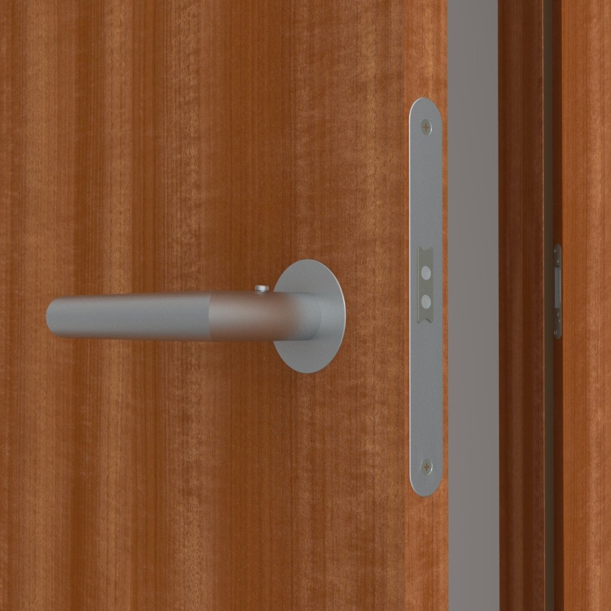 Stumpfeinschlagende Tür mit Zarge Echtholz Macore lackiert | ohne Schlüssellochbohrung - Meine Tür