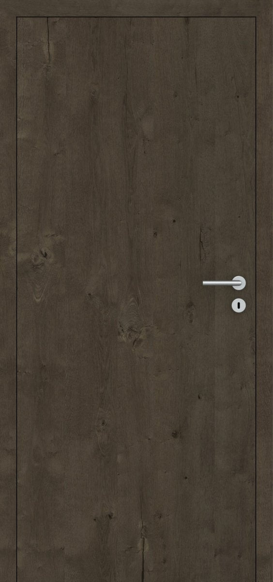 Stumpfeinschlagende Tür mit Zarge Echtholz Risseiche Altholz - Meine Tür